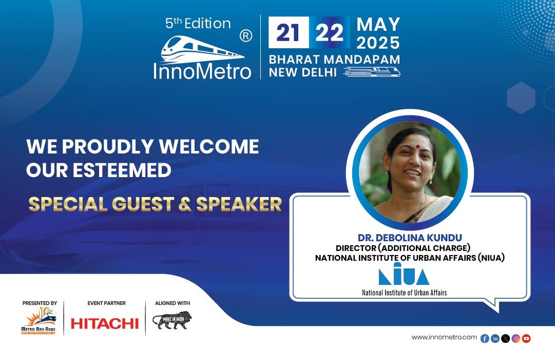 Dr. Debolina Kundu, NIUA joins InnoMetro 2025 as a Special Guest and Speaker
